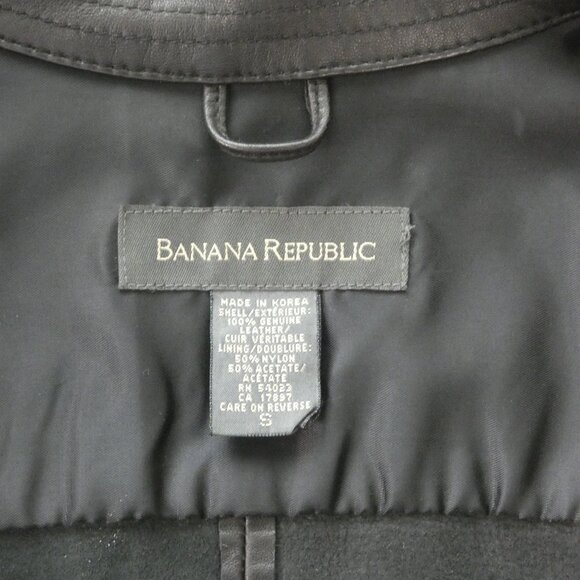 Vintage Banana Republic Brown Leather Shirt with cuffs - Picture 3 of 4